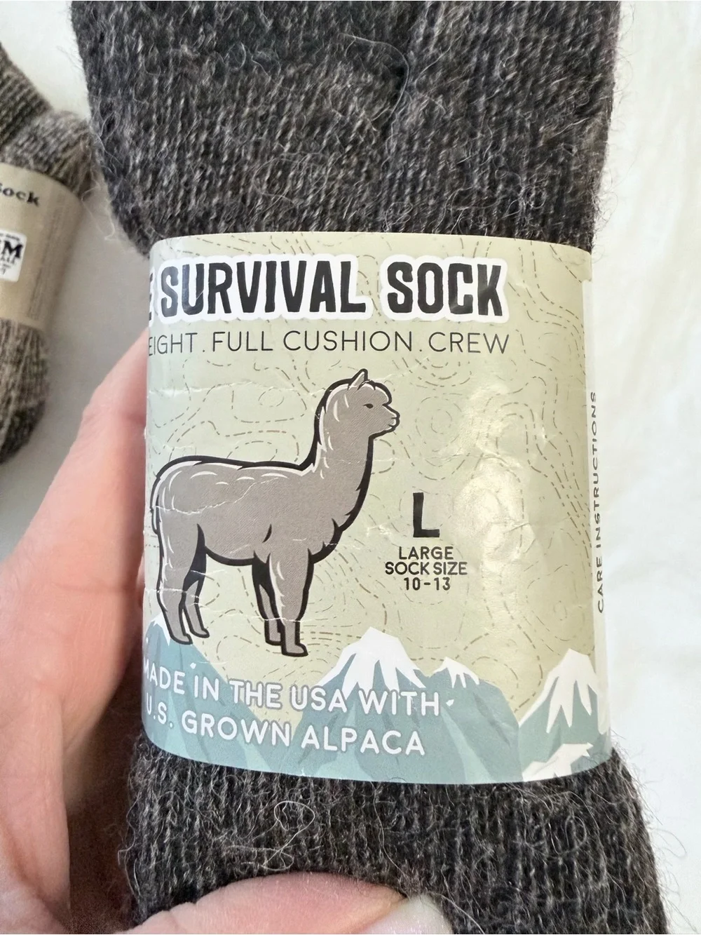 Alpaca Survival Socks | Women’s Large (SZ 10-13) Small (SZ 5-7) | Lot Of 2 Pair